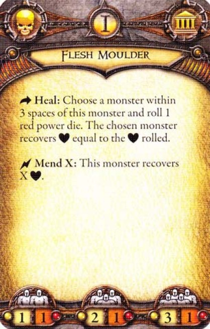The monster card for the Flesh Moulders